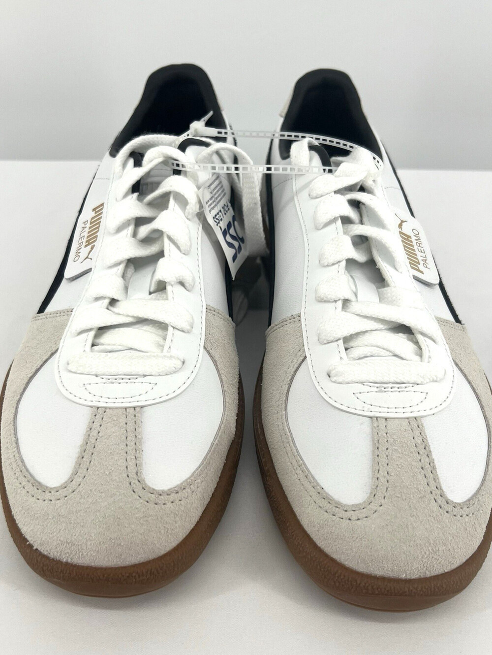 Puma Palermo Premium Men's shoes Size 11 1/2  White/Black/Tan
